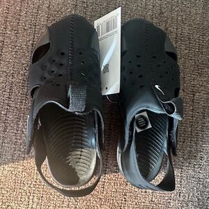 Nike Black Slip-On Sandals